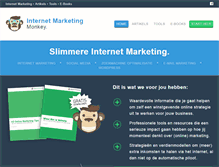 Tablet Screenshot of internetmarketingmonkey.com